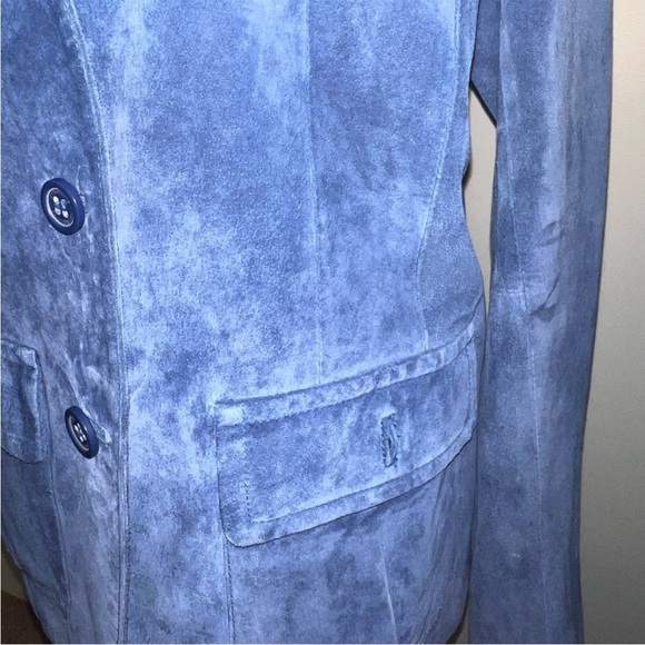 Liz Claiborne- Blue button up coat - Picture 3 of 7